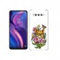 Чехол задняя-панель-накладка-бампер MyPads Лиса в цветах для TCL Plex противоударный